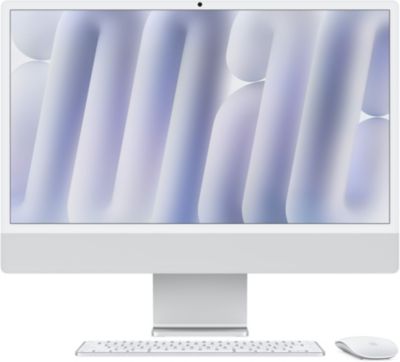 Apple iMac 24" M4 – écran Retina 4,5K, 16 Go RAM, 256 Go SSD, Argent
