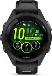 Montre de running Garmin Forerunner 265S Music 42 mm Noire/Jaune