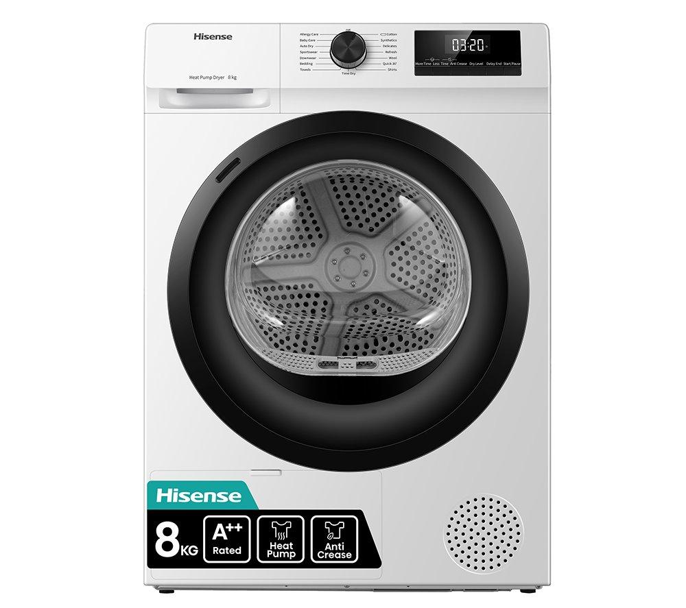 Hisense 1Q Series DH1Q802BW2 8kg Heat Pump Tumble Dryer