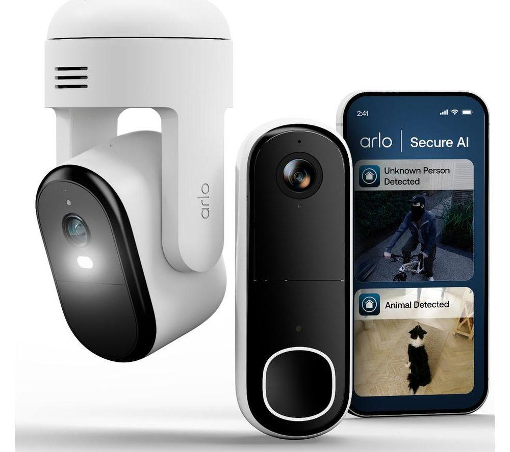 Arlo Video Doorbell & Garden Camera Set — 2 Devices