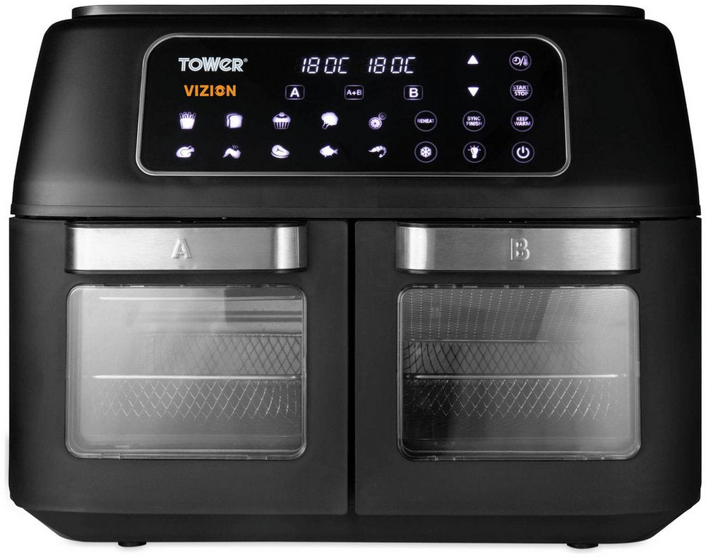 Tower Vortx Vizion 11L Dual Basket Air Fryer Oven