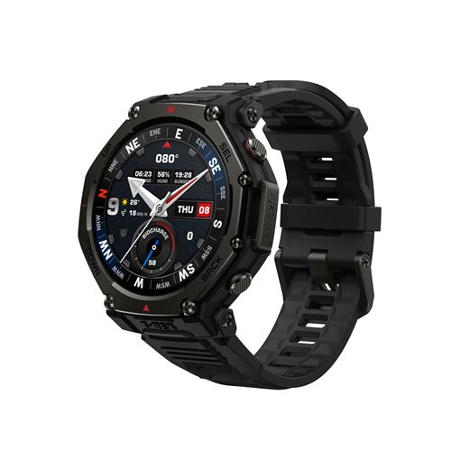 Montre connectée Amazfit T-Rex 3 Pro GPS 48 mm Noir
