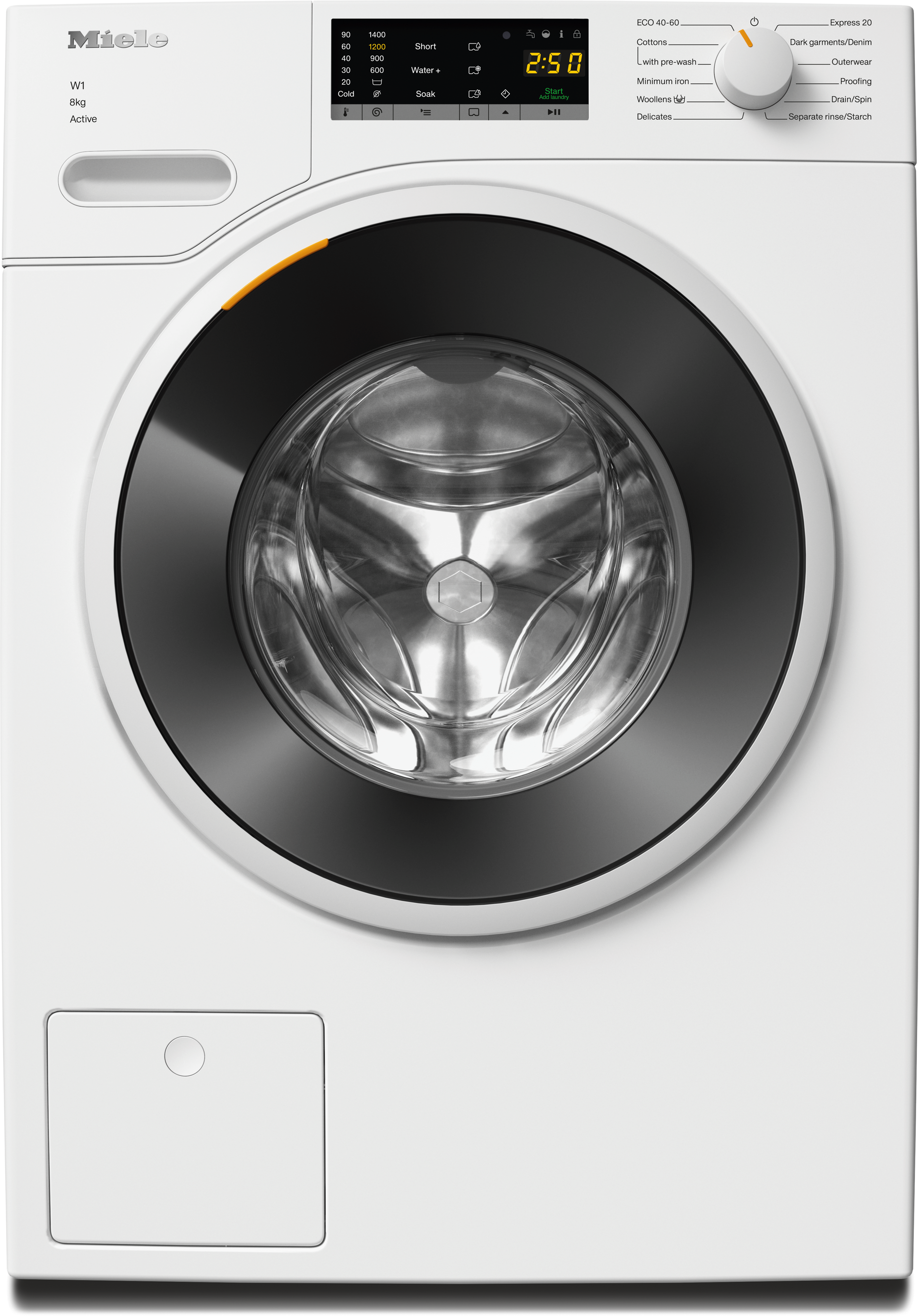 Miele WWA120 WCS 8kg 1400 Spin Washing Machine, White
