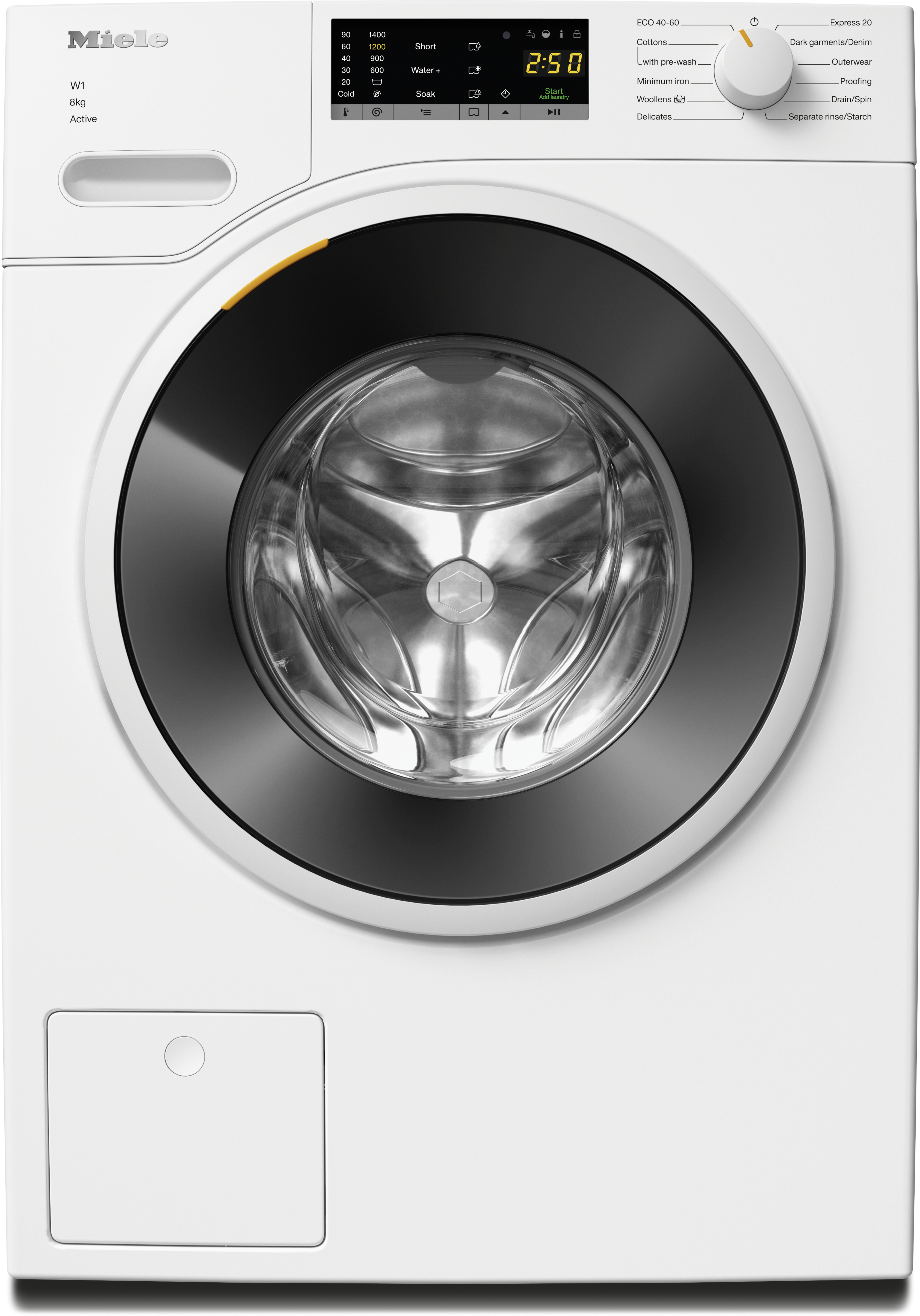 Miele WWA120 WCS 8kg 1400 Spin Washing Machine, White