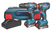 Bosch Professional GSB 18V-55 Brushless Twin Pack, 2 x 2.0Ah