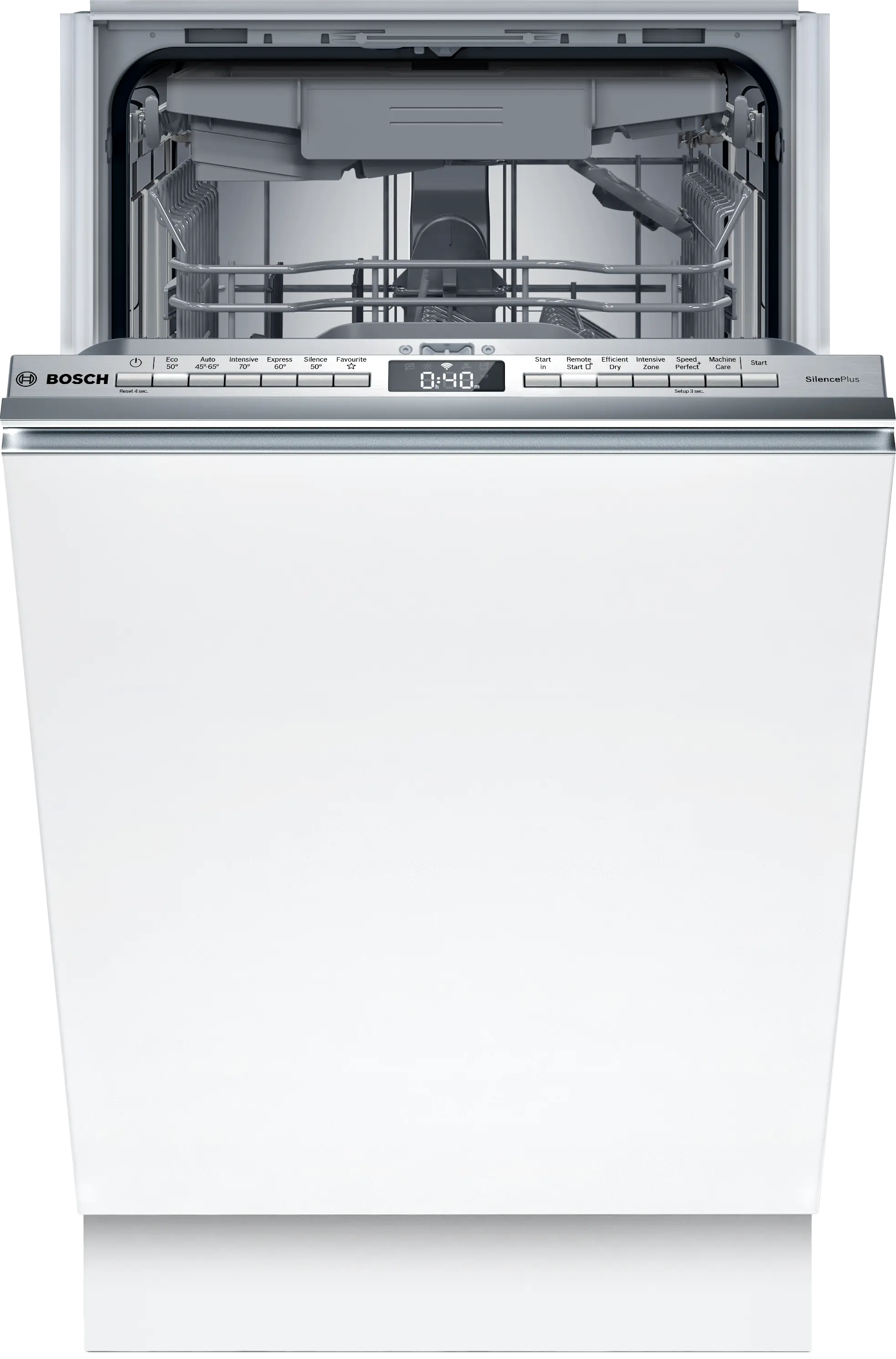 Bosch SPV4EMX17G Series 4 Slimline Integrated Dishwasher 45cm