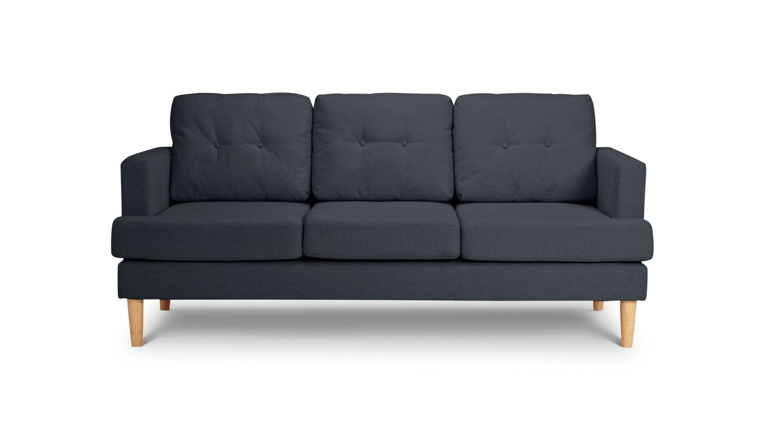 Habitat Joshua Fabric 3 Seater Sofa — Charcoal