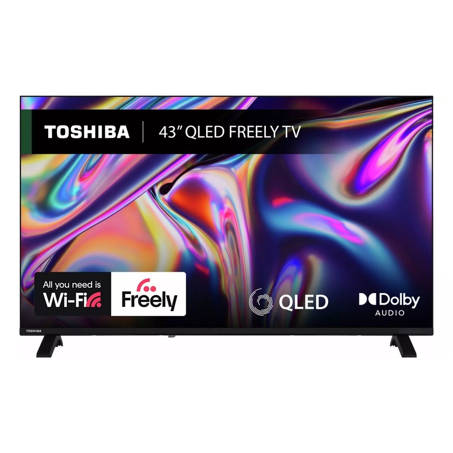 Toshiba 43QV1563DB 43in 4K QLED Smart TV with Freely
