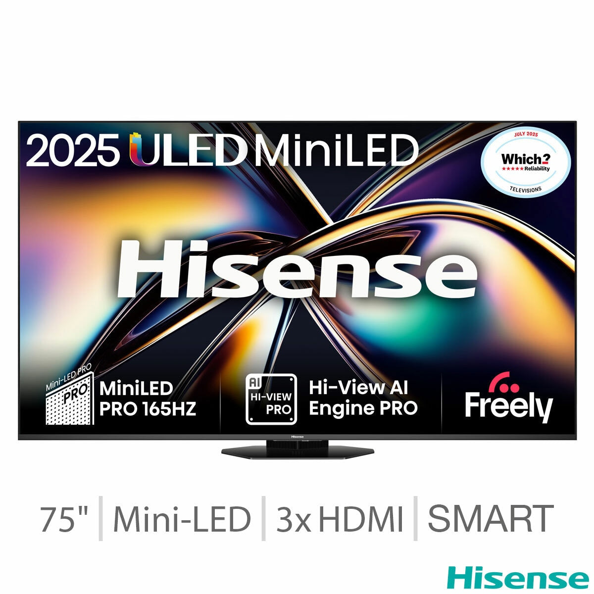 Hisense 75U8QTUK 75" 4K Mini LED Smart TV