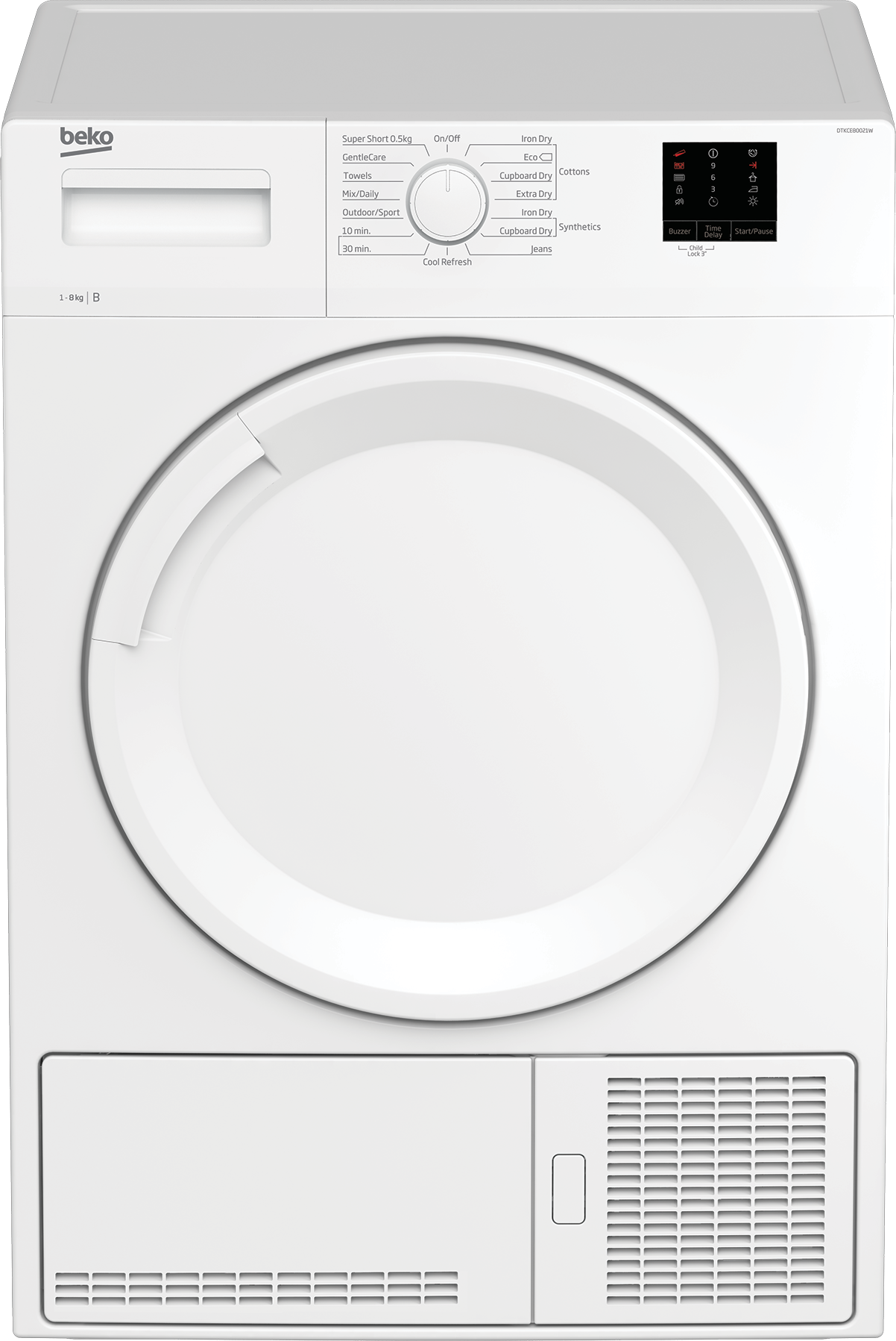 Beko DTKCE80021W 8kg Condenser Tumble Dryer