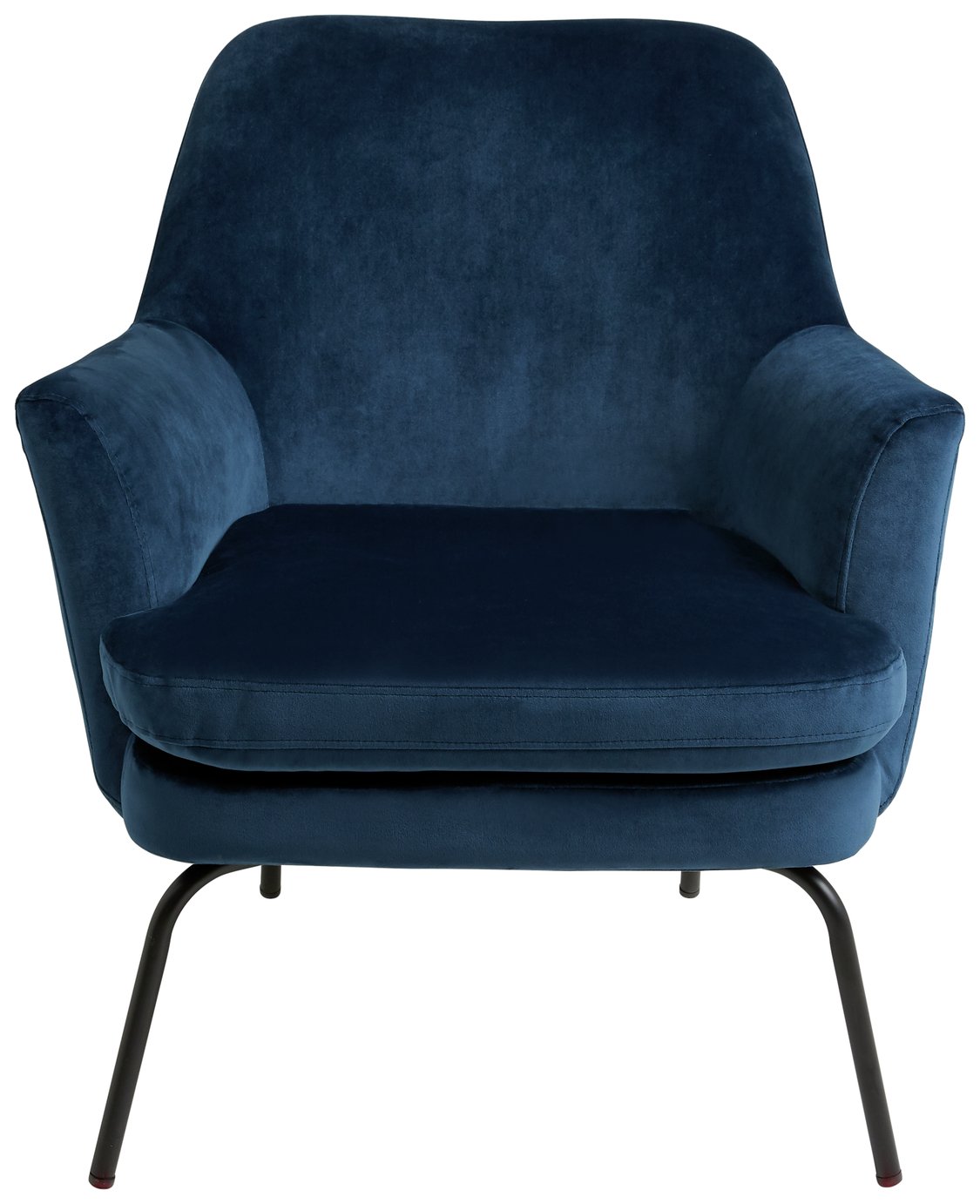 Habitat Celine Velvet Accent Chair — Blue