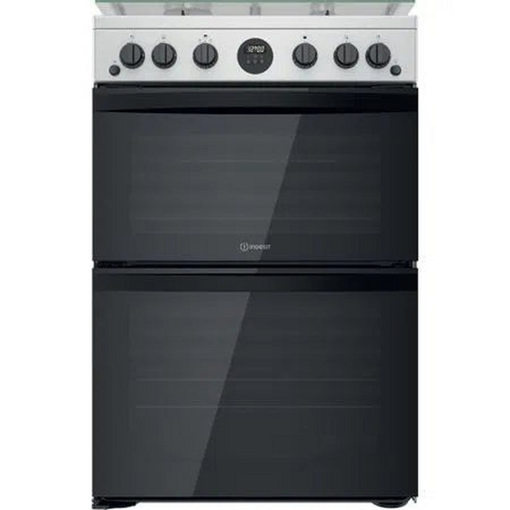 Indesit 60cm Double Oven Gas Cooker, Freestanding