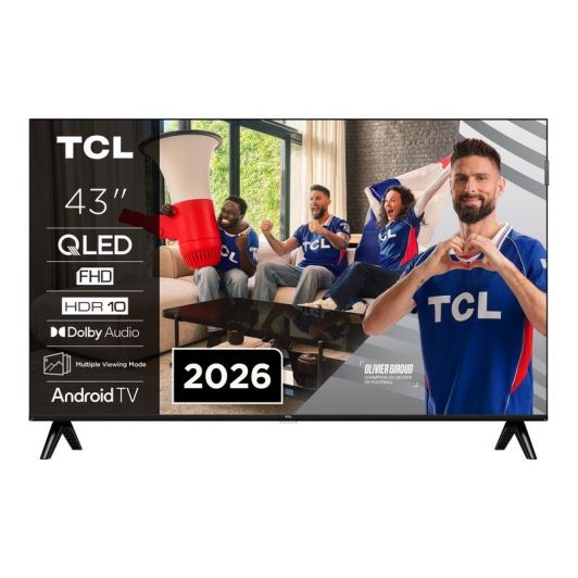 TCL 43S4K Téléviseur QLED Full HD 43 pouces Google TV