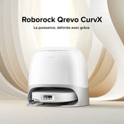 Roborock Qrevo CurvX — robot aspirateur laveur avec station de vidage