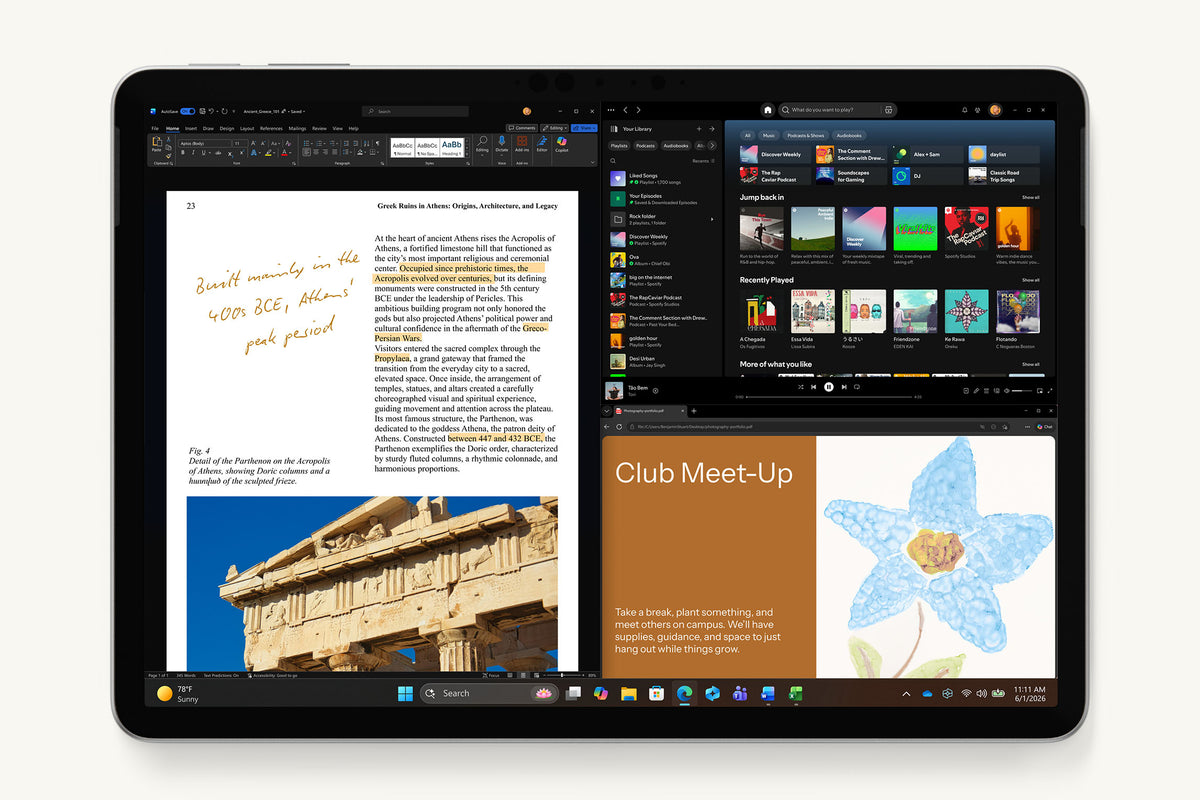 Microsoft Surface Pro 12" Snapdragon X Plus, 256GB, Platinum