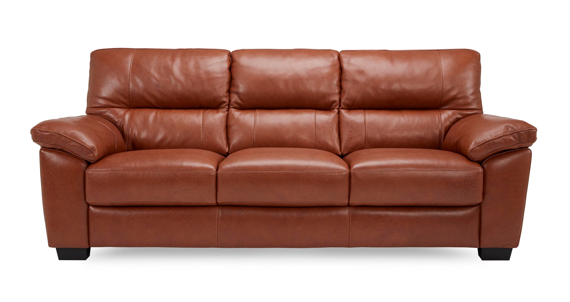 DFS Dalmore 3 Seater Sofa — Brandy