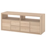 IKEA KALLAX – Combinaison meuble TV, effet chêne blanchi, 147x39x60 cm