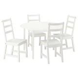 IKEA NÄSINGE / NORDVIKEN Table et 4 chaises, blanc