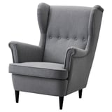 IKEA STRANDMON Fauteuil à oreilles, Nordvalla gris foncé