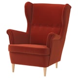 Fauteuil à oreilles IKEA STRANDMON Tommaboda rouille