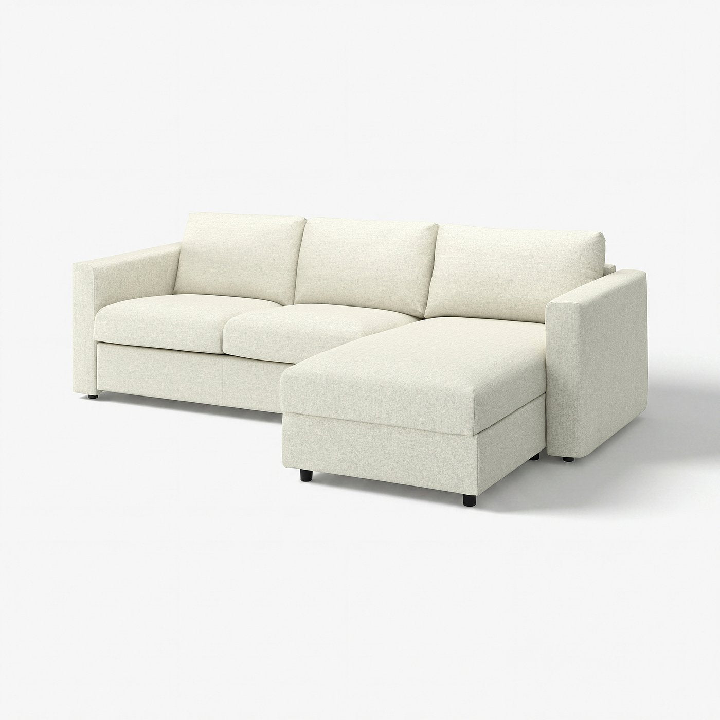 IKEA VIMLE Canapé 3 places avec méridienne, Gunnared beige